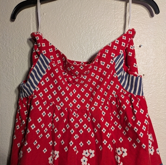 Red Floral Women's skirt with pockets pre-owned size 15 inch waist - Picture 6 of 11